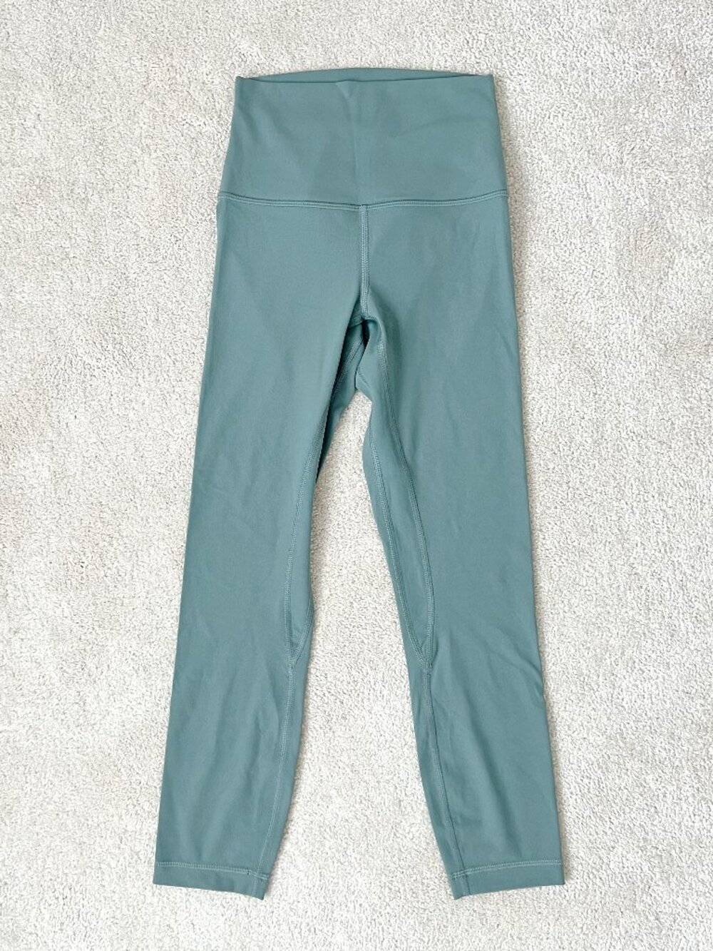 Lululemon Align High Rise Crop 23" Size 2 Leggings Tidewater Teal Yoga Fitness